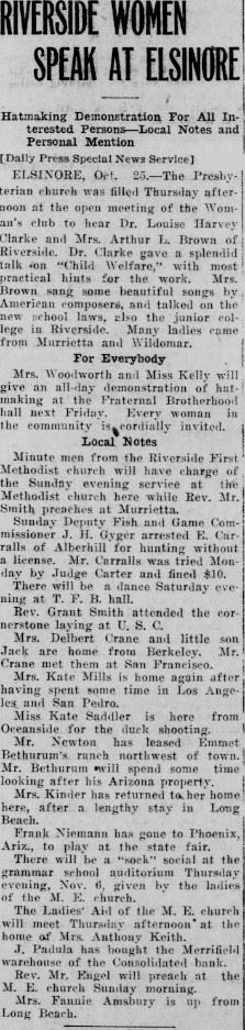 Article from October 25, 1919