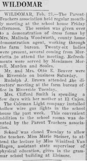 Article from February 21, 1921