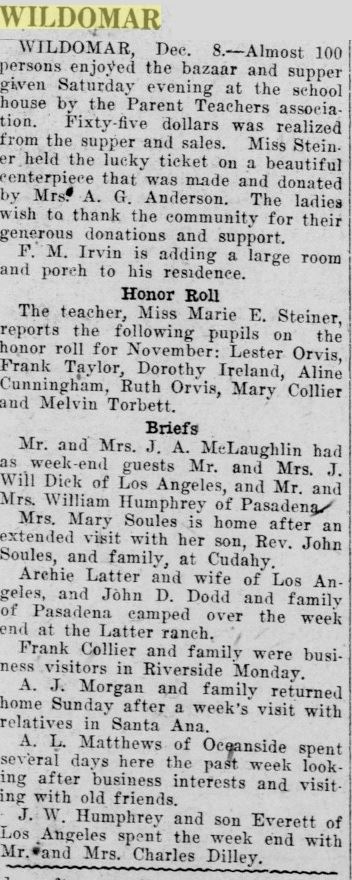 Article from December 8, 1921