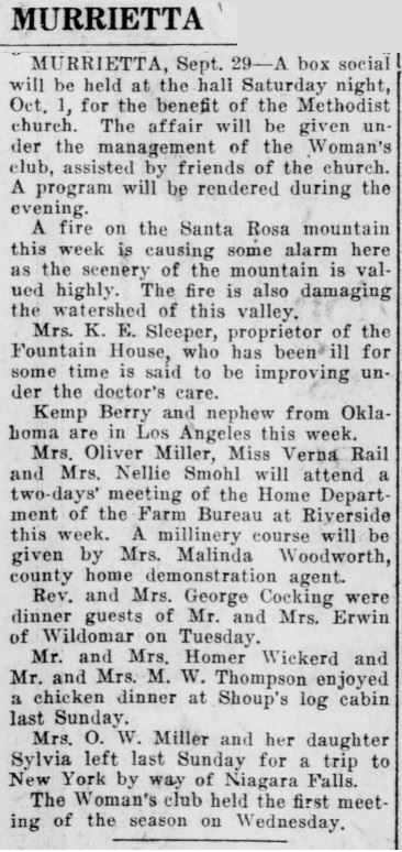 Article from September 29, 1921
