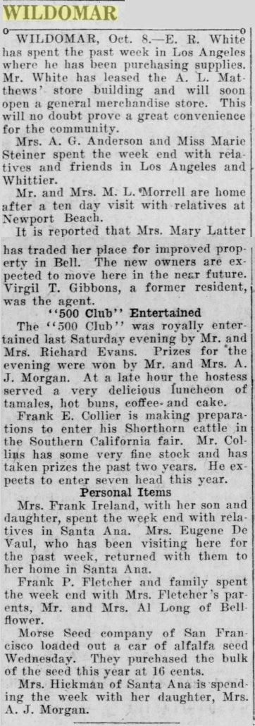 Article from October 8, 1921