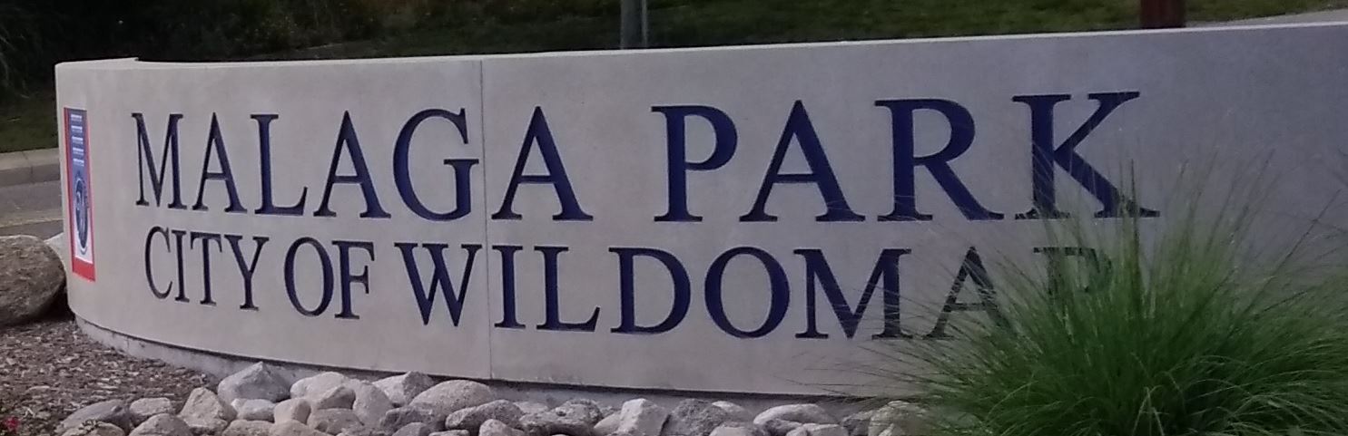 Malaga Park Welcome Wall